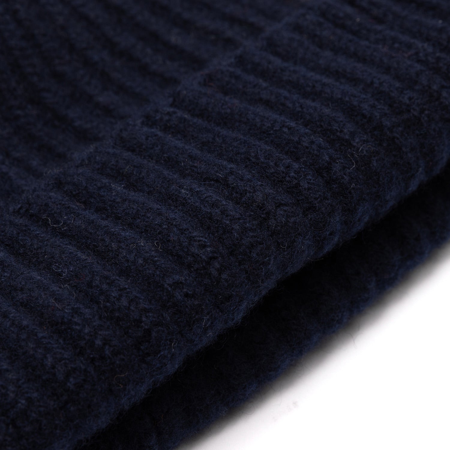 Knitted Hat "Ribbed Hat" made from pure Lambswool - 4 Ply